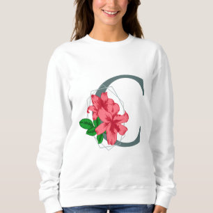 Capital letter C floral monogram Sweatshirt