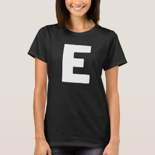 Capital Letter E Matching Group Letters Alphabet C T-Shirt
