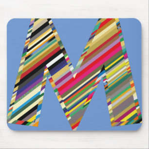 CAPITAL Letter M Multicolored, Mouse Mat