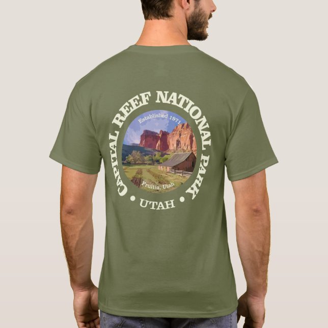 Capital Reef NP (rd)2 T-Shirt (Back)