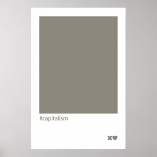 Capitalism Abstract Art Print Modern Liberal Home