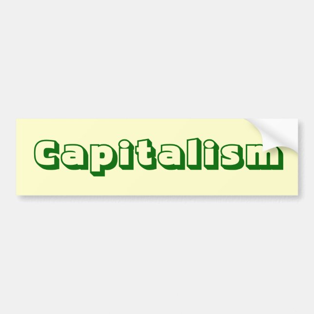 Capitalism Bumper Sticker (Front)