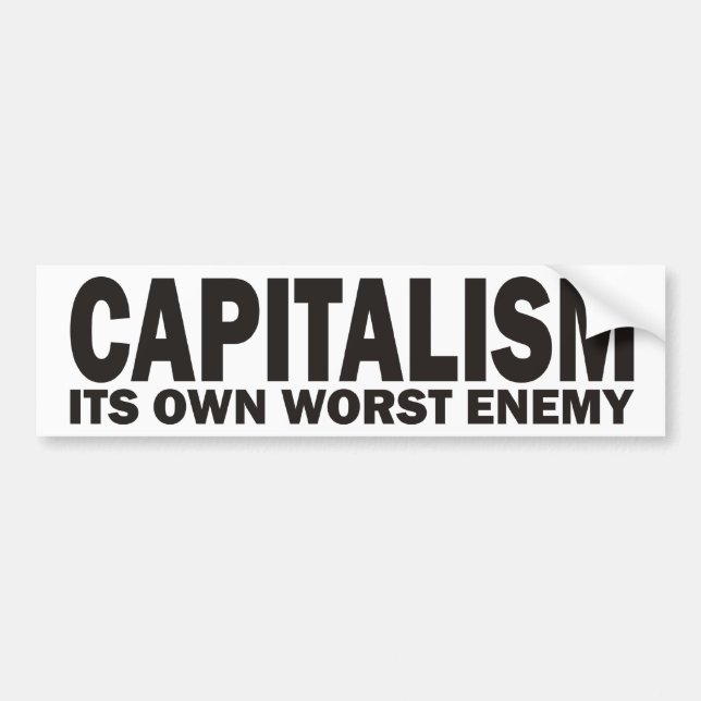 Capitalism Bumper Sticker (Front)