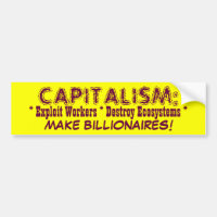 CAPITALISM bumpersticker