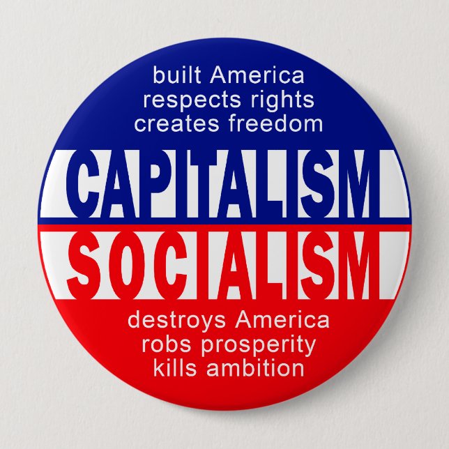 Capitalism button (Front)