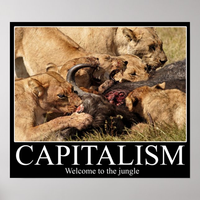 Capitalism Demotivational Poster (Front)
