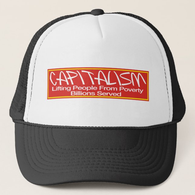 Capitalism Hat - Lifting People From Poverty (Front)
