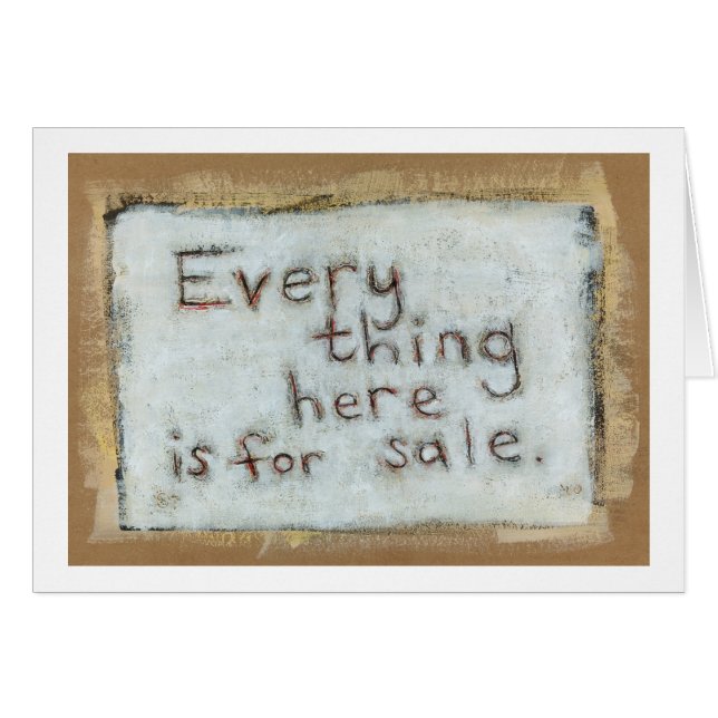 Capitalism painting raw primitve fun modern art (Front Horizontal)