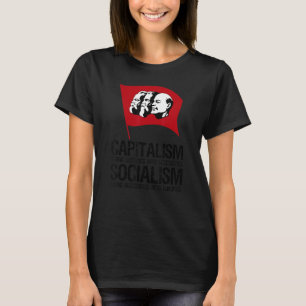 Capitalism Vs Socialism Anti Communist Pro Cap T-Shirt