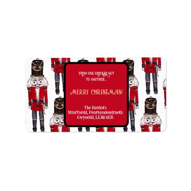 Capitan Nutcracker Soldier Return Address Label (Front)