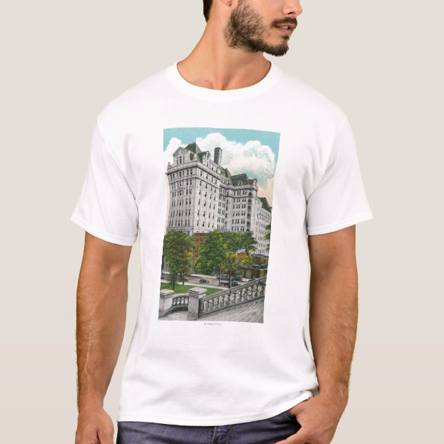 Capitol Approach View of NY Telephone Co. Bldg T-Shirt (Front)