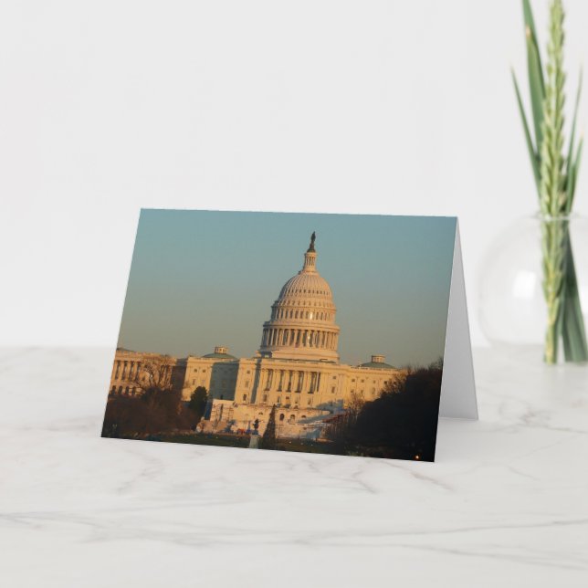 Capitol at Christmas Washington DC Holiday Card (Front)