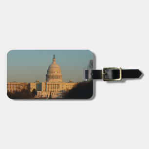 Capitol at Christmas Washington DC Holiday Luggage Tag
