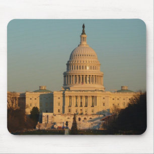 Capitol at Christmas Washington DC Holiday Mouse Mat