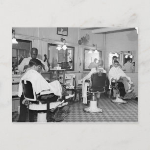 Capitol Barber Shop, 1938 Postcard