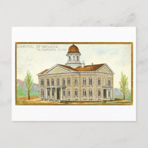 Capitol Building in Carson City, Nevada, Vintage Postcard
