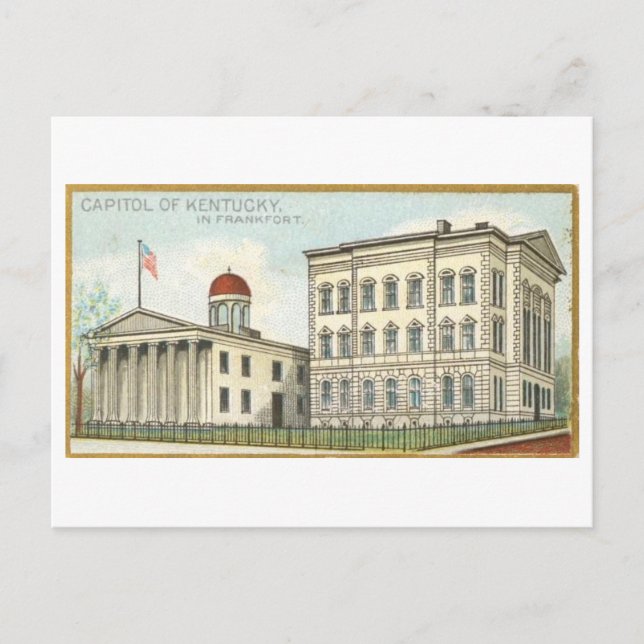 Capitol Building in Frankfort, Kentucky Vintage Postcard (Front)