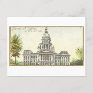 Capitol Building in Springfield, Illinois Postcard