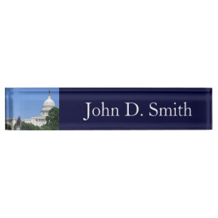 Capitol Building in Washington DC Nameplate