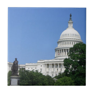 Capitol Building in Washington DC Tile