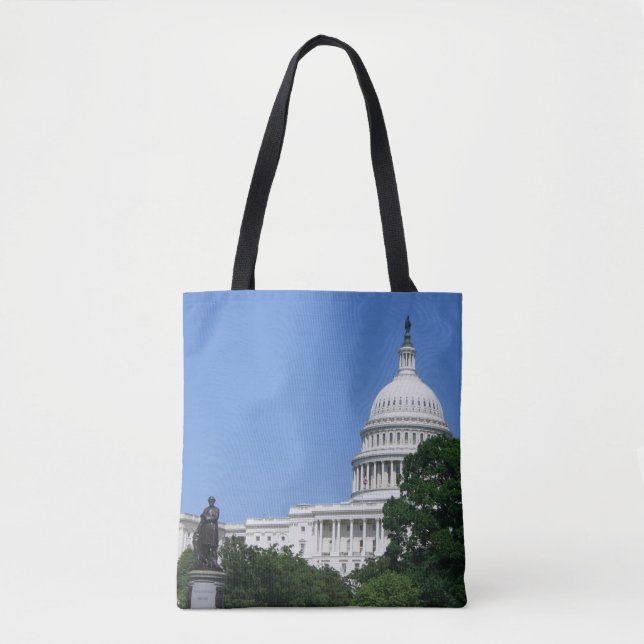 Capitol Building in Washington DC Tote Bag (Front)