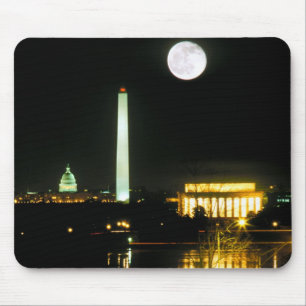 Capitol Building, Lincoln Memorial, Washington Mouse Mat