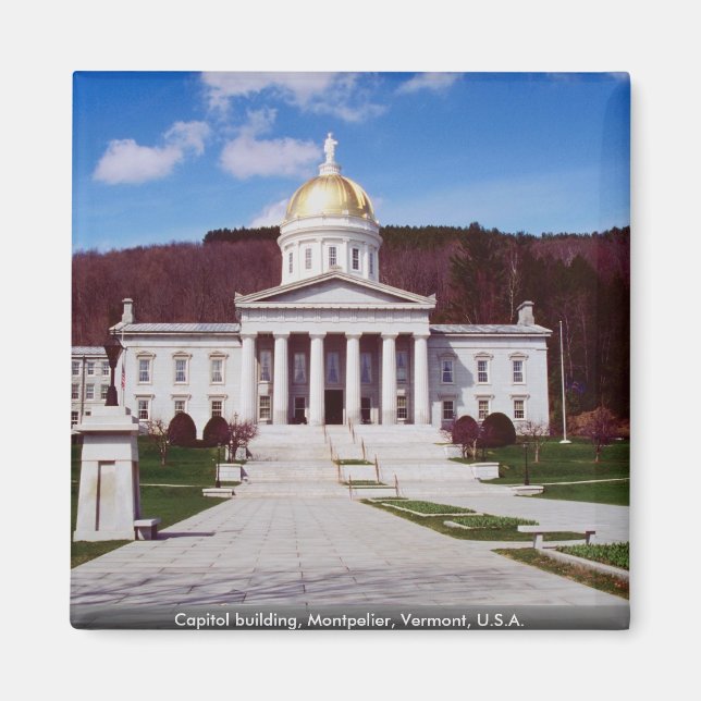 Capitol building, Montpelier, Vermont, U.S.A. Magnet (Front)