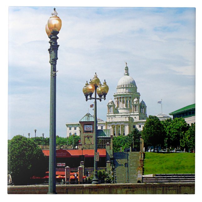 Capitol Building Seen from Waterplace Park Tile (Front)