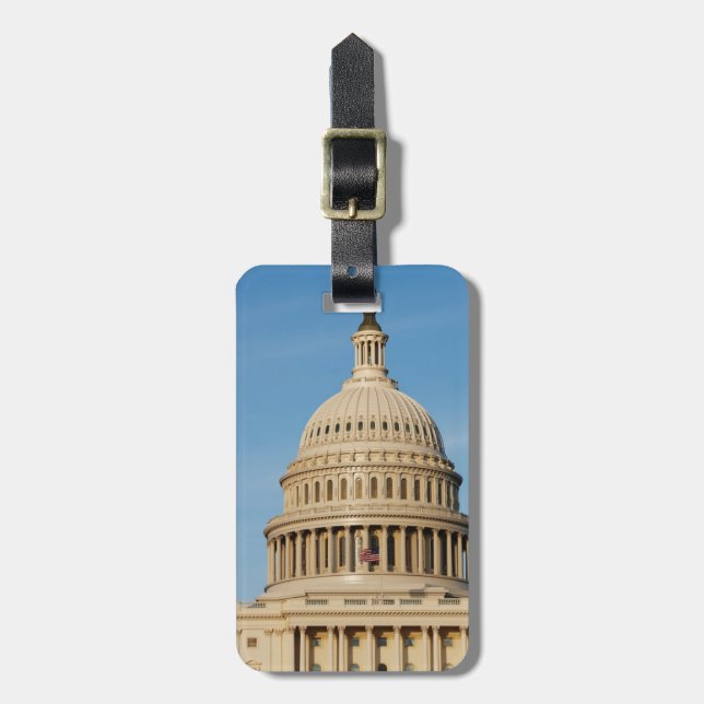Capitol Building shot at dusk Luggage Tag (Front Vertical)