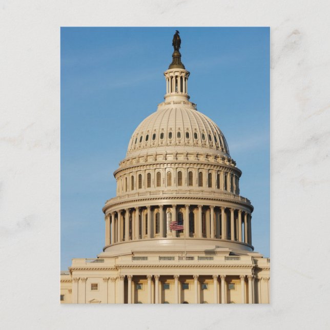 Capitol Building shot at dusk Postcard (Front)