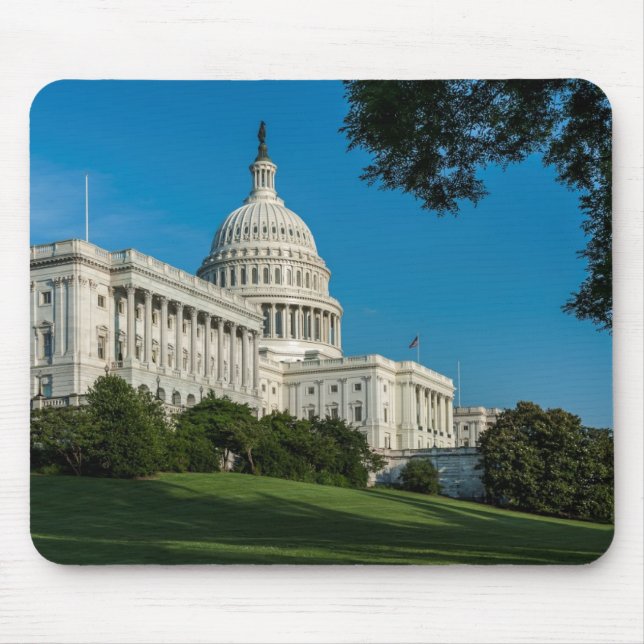 Capitol Building West View Mouse Mat (Front)