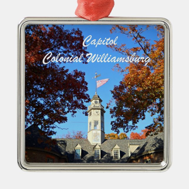 Capitol, Colonial Williamsburg Metal Tree Decoration (Front)