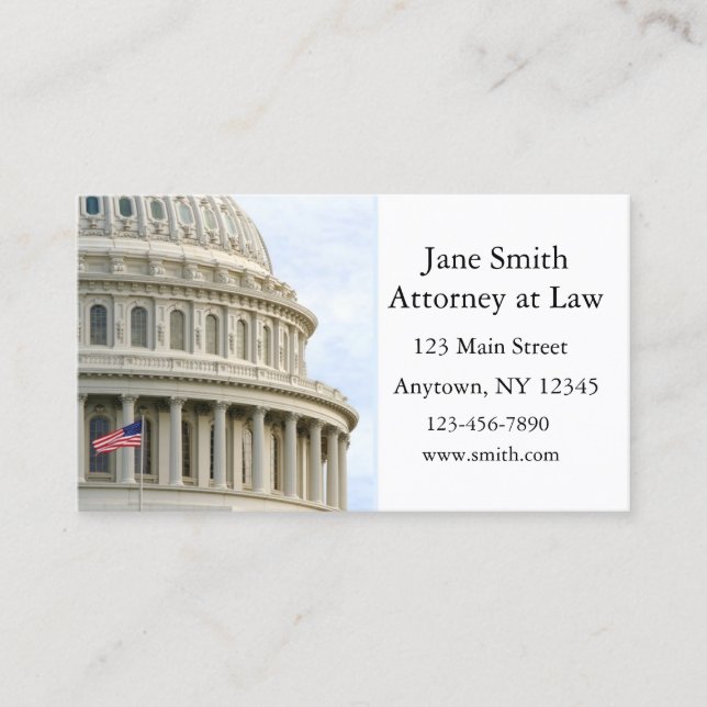 Capitol Dome Business Card (Front)