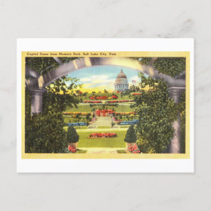 Capitol Dome from Memory Park, Salt Lake City,  Postcard