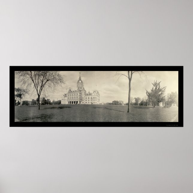 Capitol Hartford CT Photo 1909 Poster (Front)