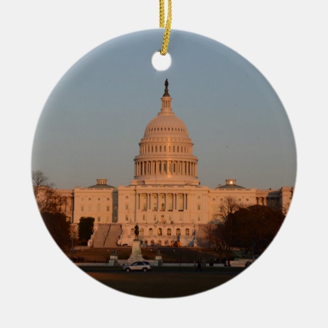 Capitol Hill Ceramic Tree Decoration (Front)