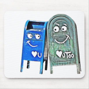 capitol hill love mailboxes mouse mat