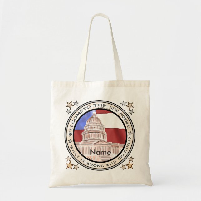 Capitol New Normal Political Tote Bag (Front)