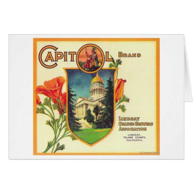 Capitol Orange LabelLindsay, CA (Front Horizontal)