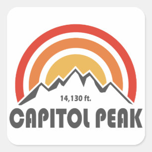 Capitol Peak Square Sticker