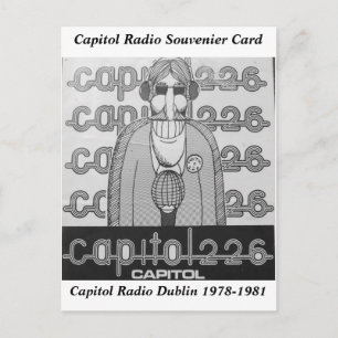Capitol Radio Dublin Ireland Souvenier Postcard