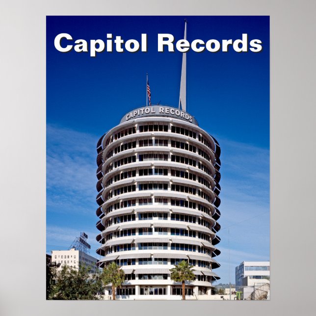 Capitol Records Hollywood California Poster (Front)