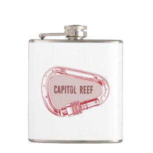 Capitol Reef Climbing Carabiner Hip Flask