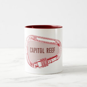 Capitol Reef Climbing Carabiner Two-Tone Coffee Mug