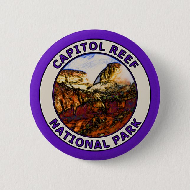 Capitol Reef National Park 6 Cm Round Badge (Front)