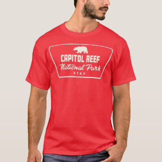 Capitol Reef National Park Bear Badge Tan T-Shirt