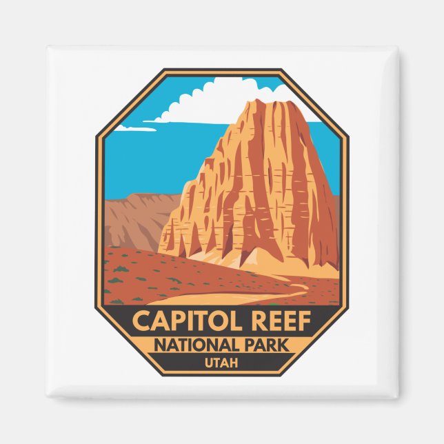 Capitol Reef National Park Cathedral Valley Loop  Magnet (Front)