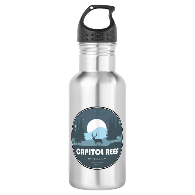 Capitol Reef National Park Deer 532 Ml Water Bottle (Front)