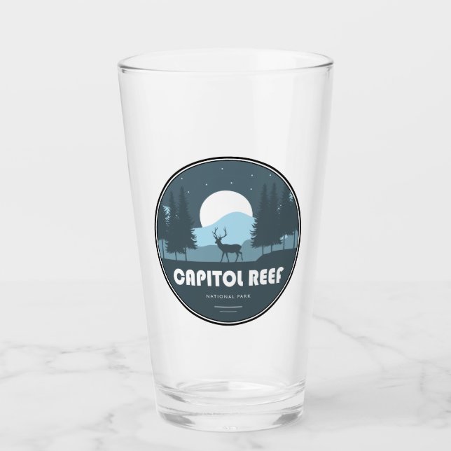 Capitol Reef National Park Deer Glass (Front)