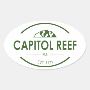 Capitol Reef National Park Oval Sticker